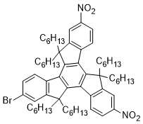 2-bromo-5,5,10,10,15,15-hexahexyl-7,12-dinitro-10,15-dihydro-5h-diindeno[1,2-a:1',2'-c]fluorene